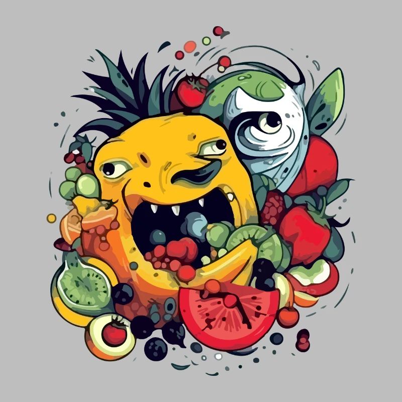 Fruchtverschlingende Ananas