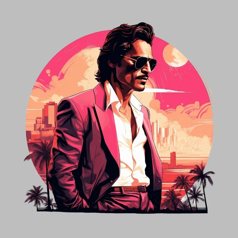 Design de style boho rétro Miami