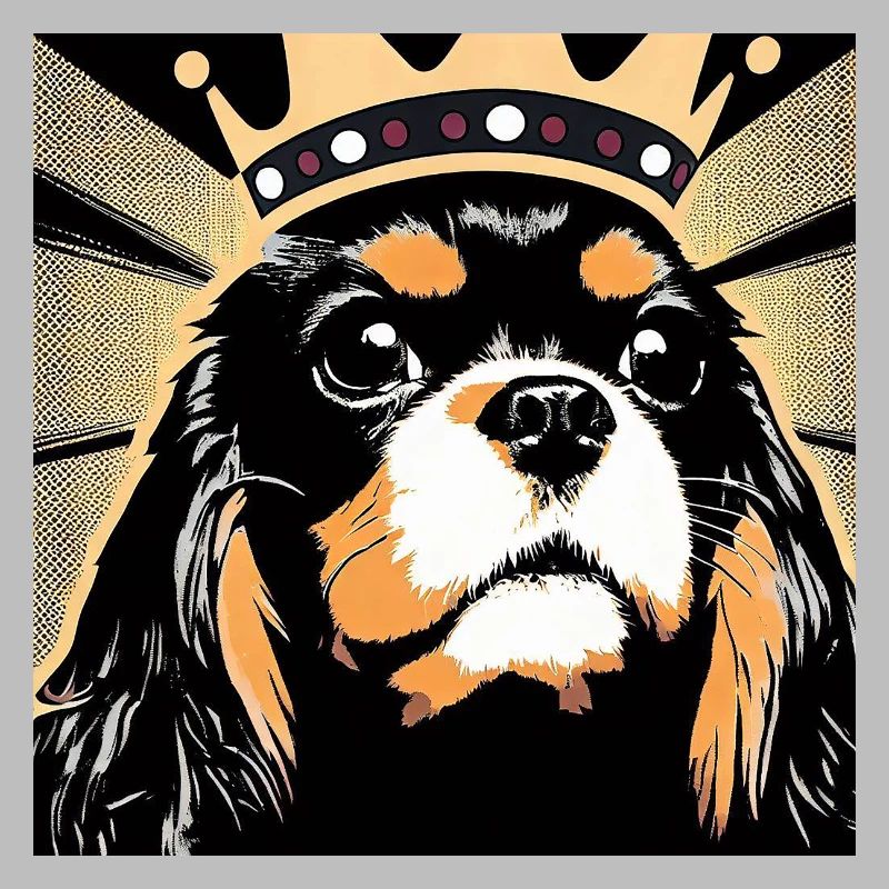 Cavalier King Charles Spaniel pop art