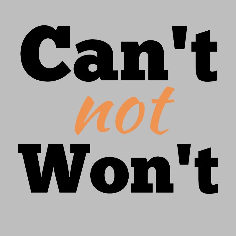 Kann nicht nicht wird nicht