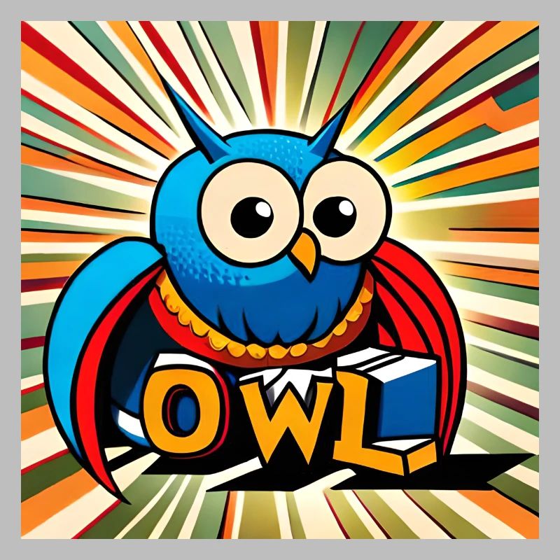 Eule - Eule - Zeichnung Illustration Vogel