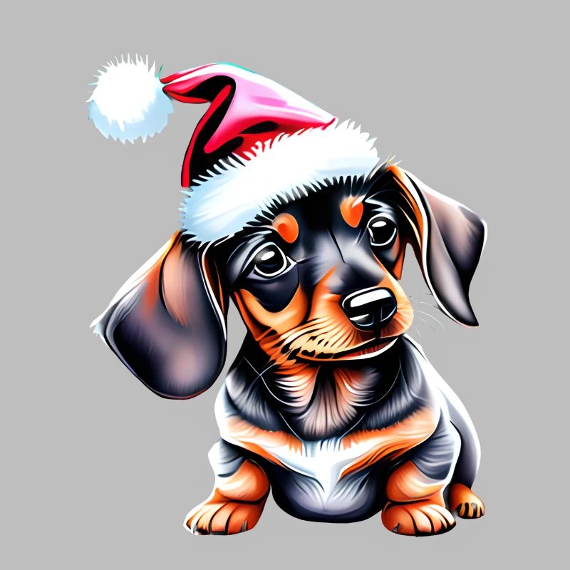 Teckel Noël Noël Chien Teckel Chiot