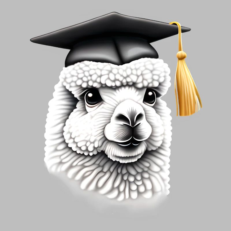 Bachelor Alpaka Schulabschluss Studium Absolvent