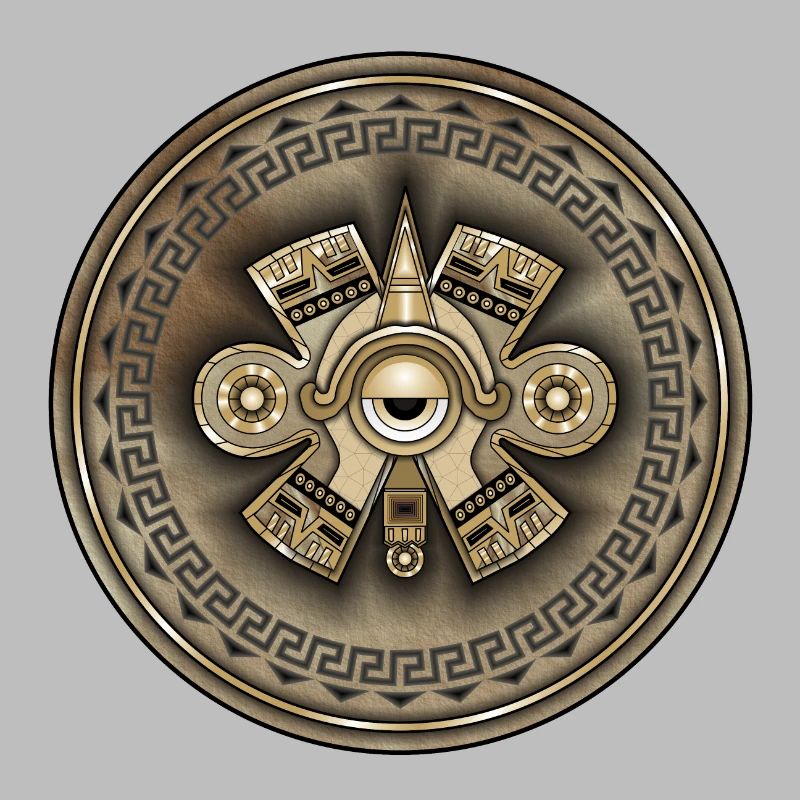 Aztec ancient symbol Ollin God