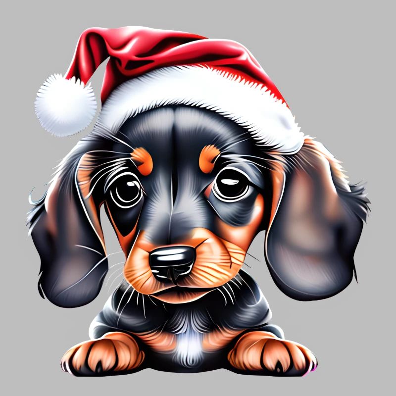 Teckel Noël Teckel Chiot Chien Noël