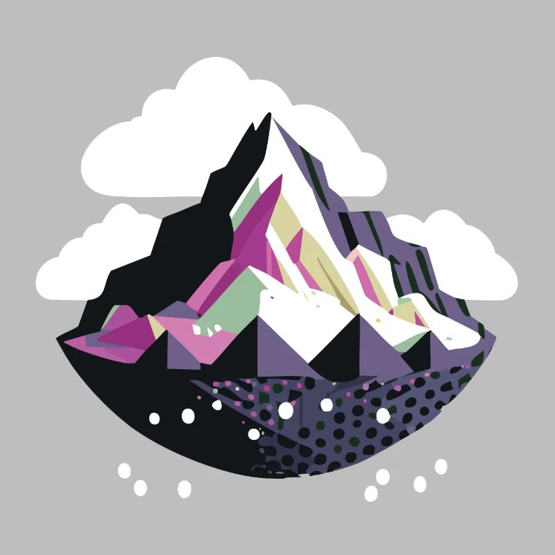 Abstraktes Berg-Logo