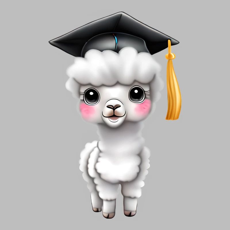 Bachelor Alpaka Studium Absolvent Schulabschluss