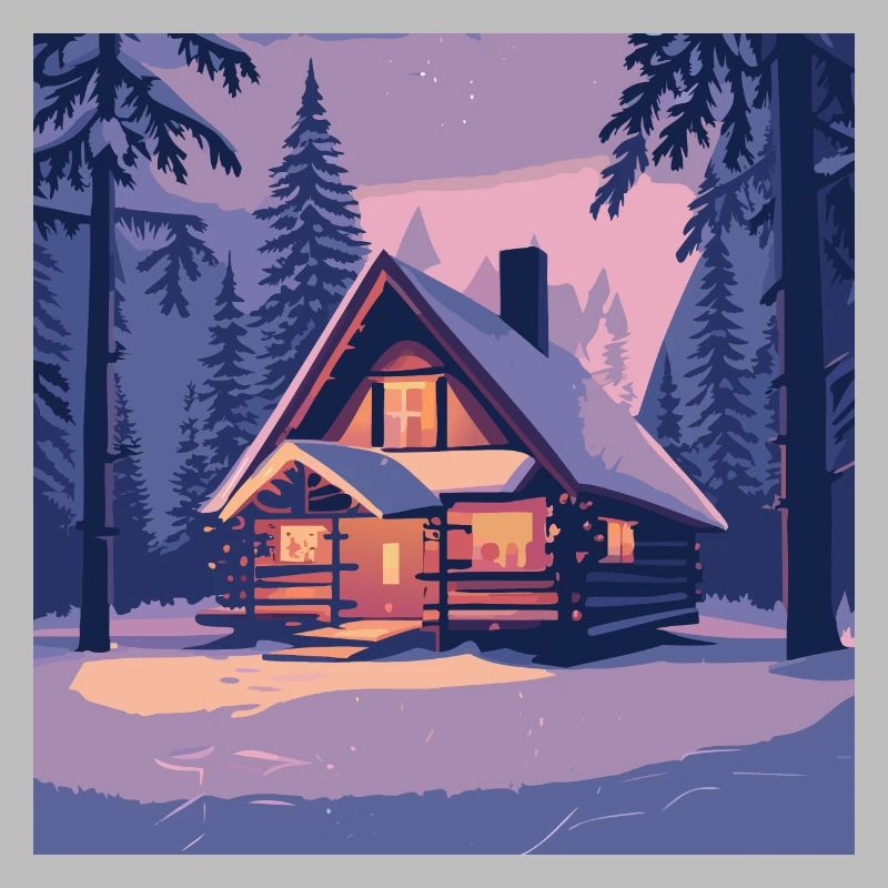 Cabane dans la forêt