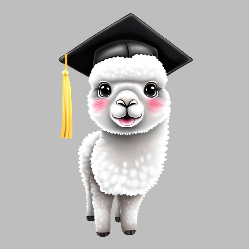 Bachelor Alpaka Studium Absolvent Schulabschluss