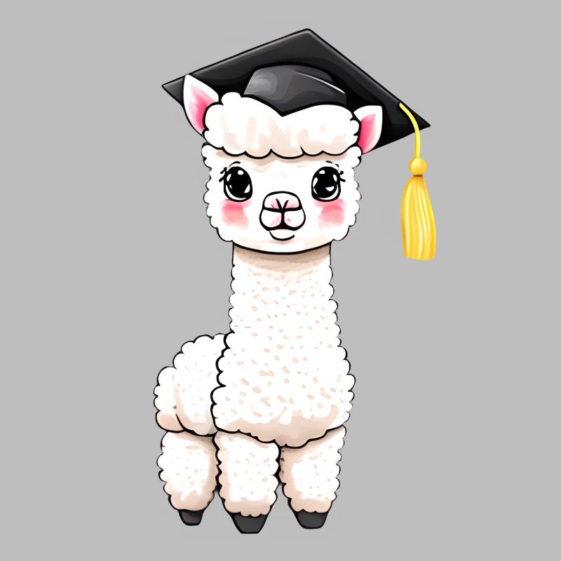 Bachelor Alpaka Studium Absolvent Schulabschluss