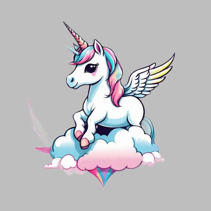 Licorne Einhorn Kawaii