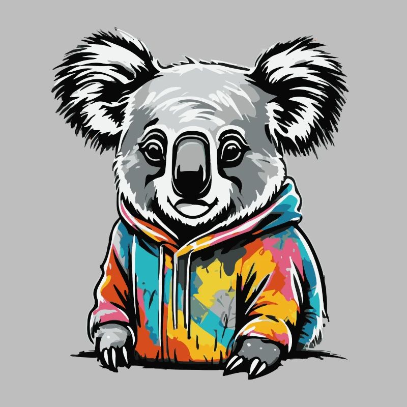 Bunter Graffiti Koala Koalabär