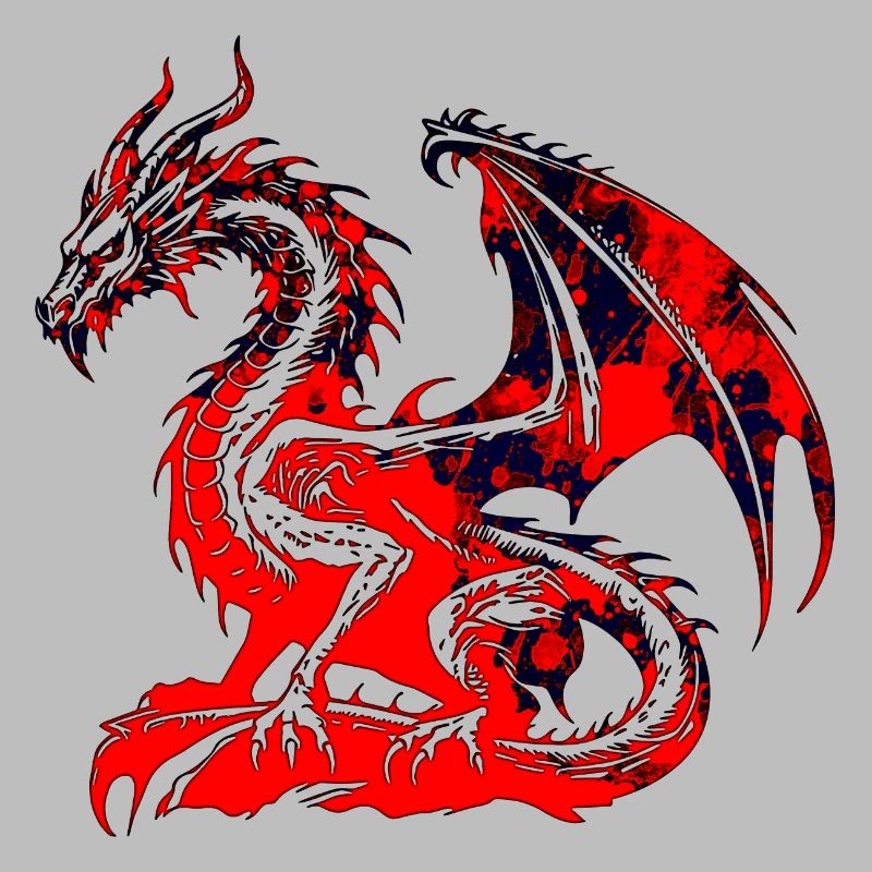 Fantasy Drache Anime Drachenkopf Mythisches Reptil