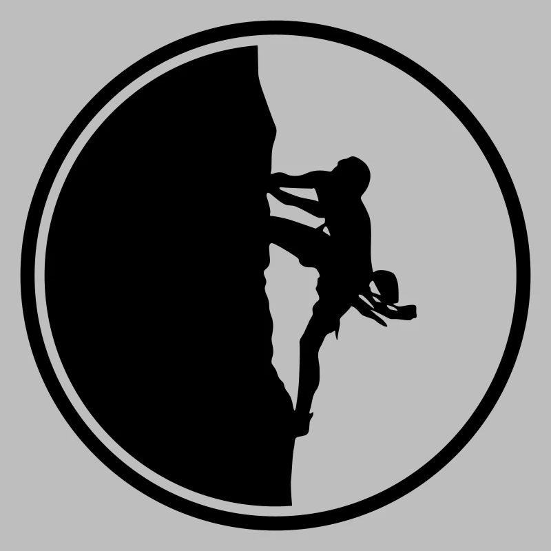 klettern bergsteigen silhouette kreis