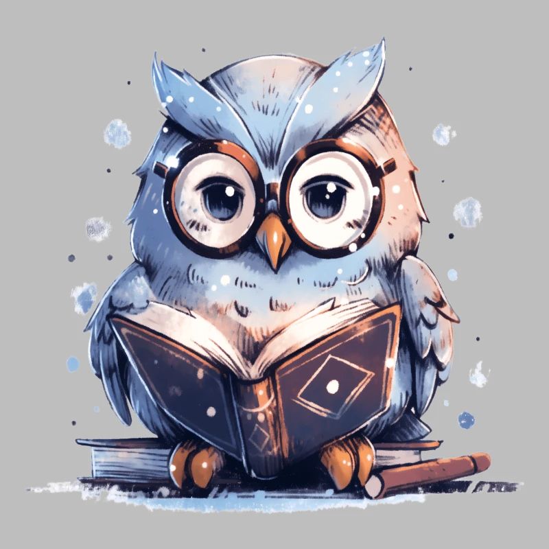 Süße Eule Buch Lesen Lesefan Bücher