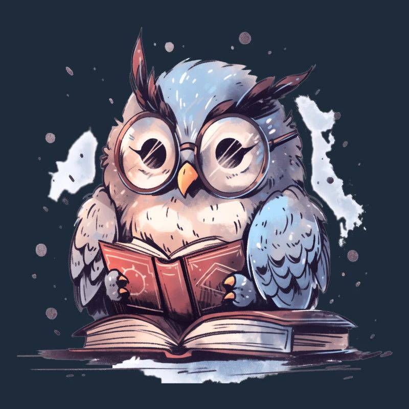 Süße Eule Buch Lesen Lesefan Bücher