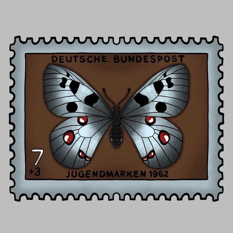 Timbre-poste papillon