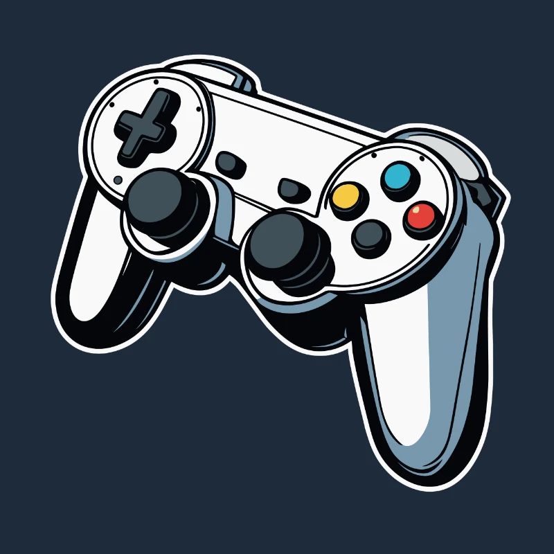 Controller White Illustration