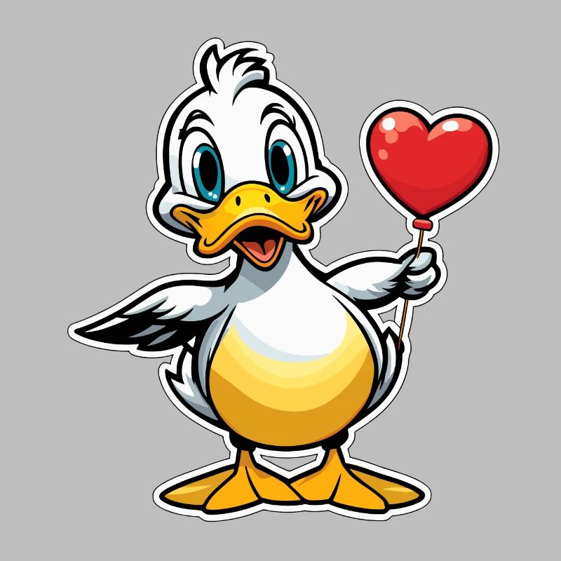 Coeur de canard - Saint-Valentin