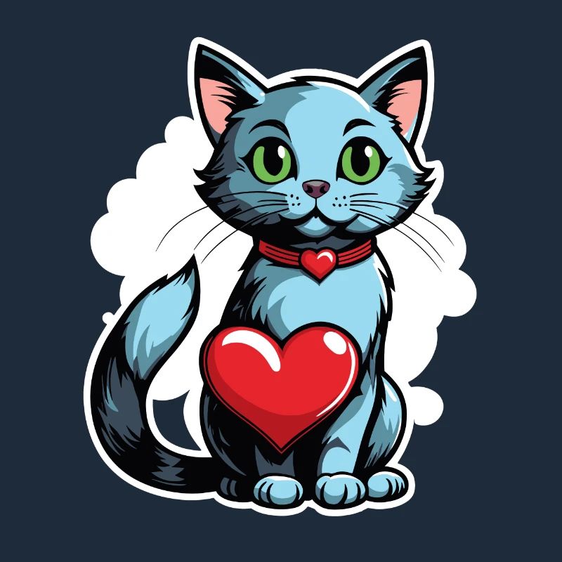 Coeur de chat - Saint-Valentin