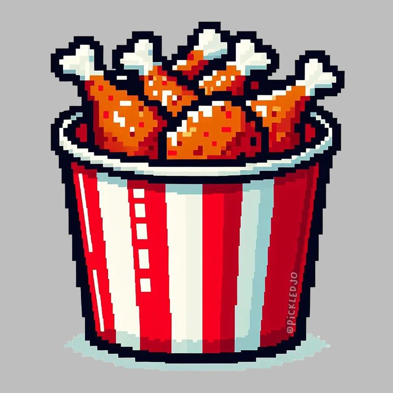 Pixel Art - Bucket of fried chicken