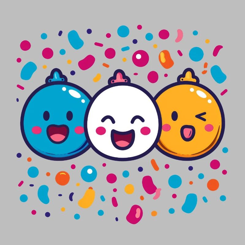 Joie de carnaval avec des confettis