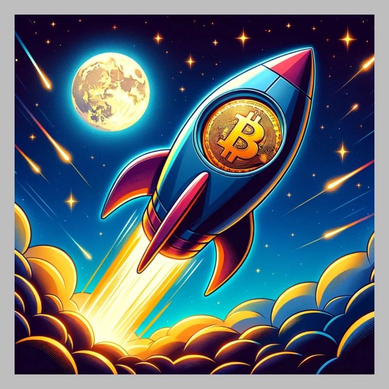 Bitcoin Moon rocket 1
