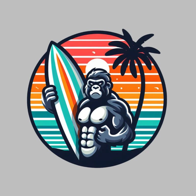 Surfboard Gorilla