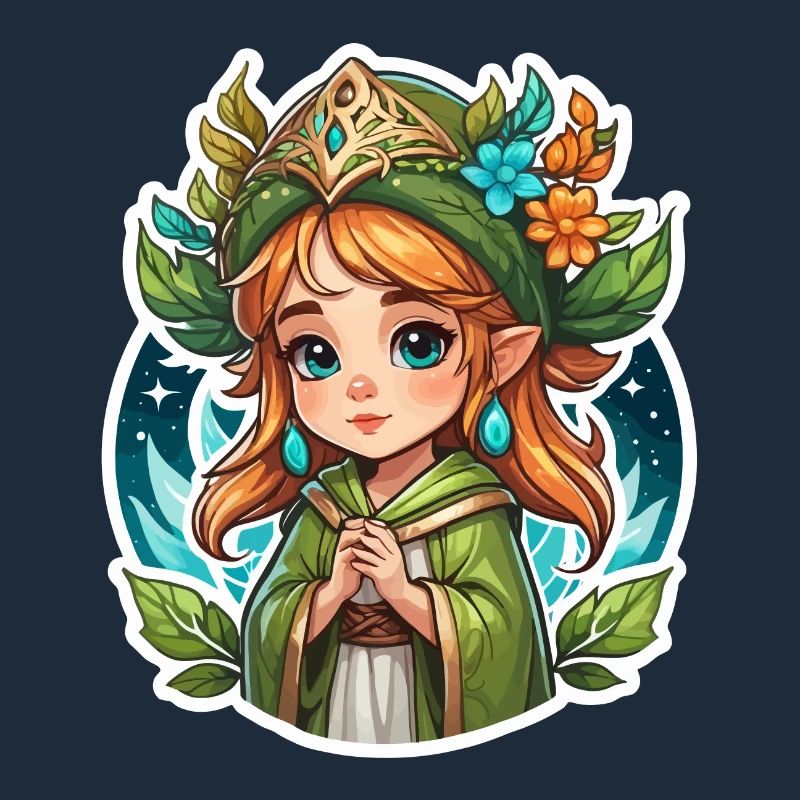 Druid Cute Illustration