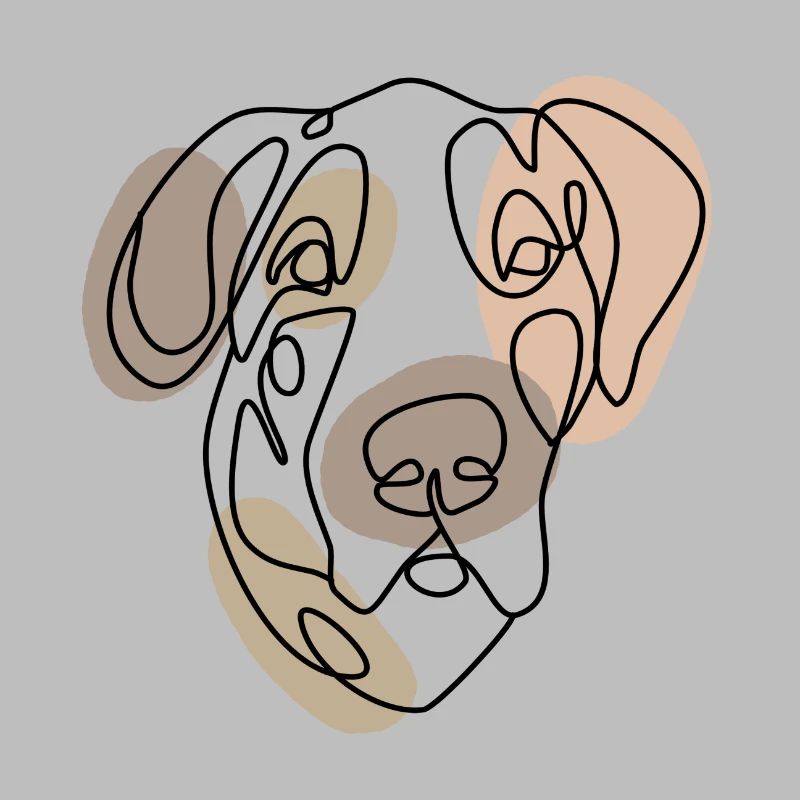 GREAT DANE, einzeilig retro