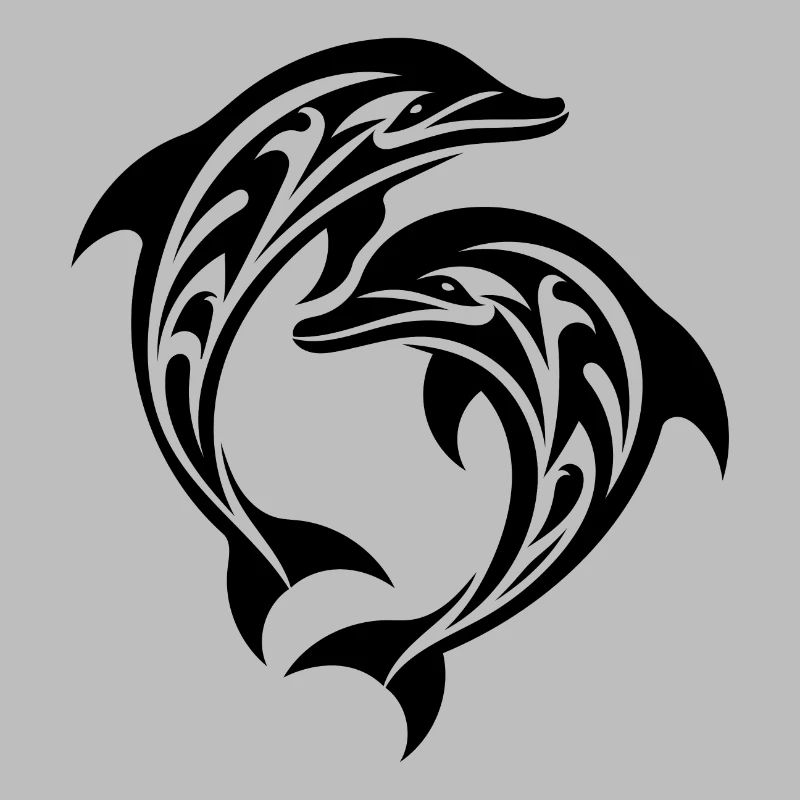 Tatouage tribal Dauphins sauteurs
