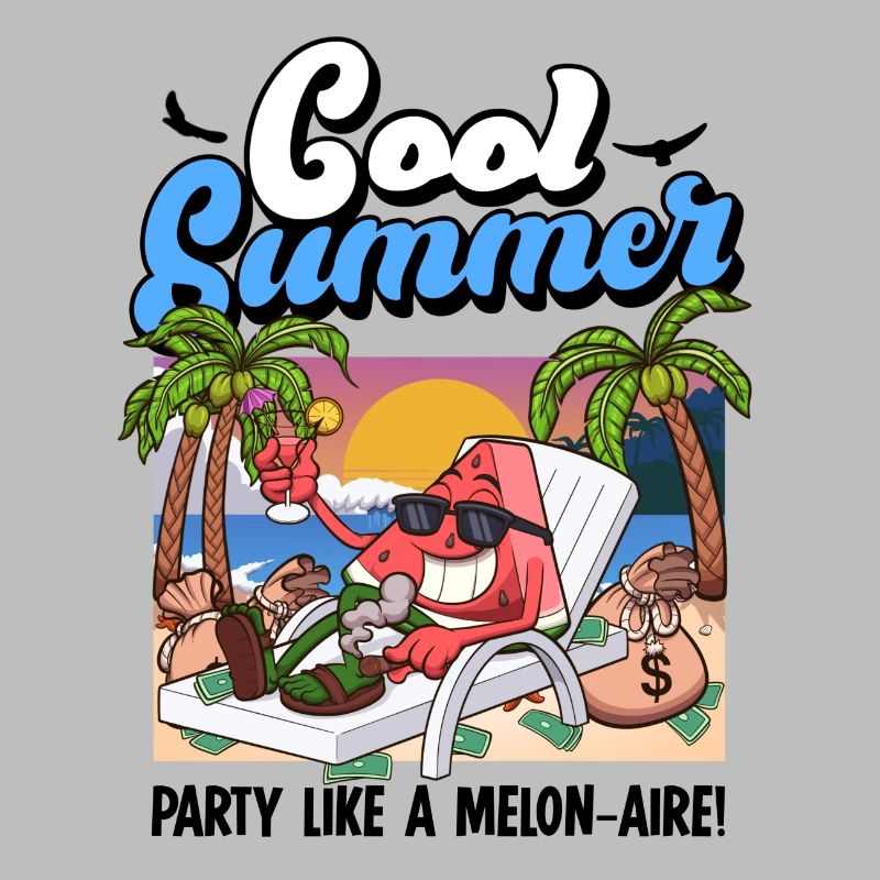 Cool Cartoon Pastèque D’été