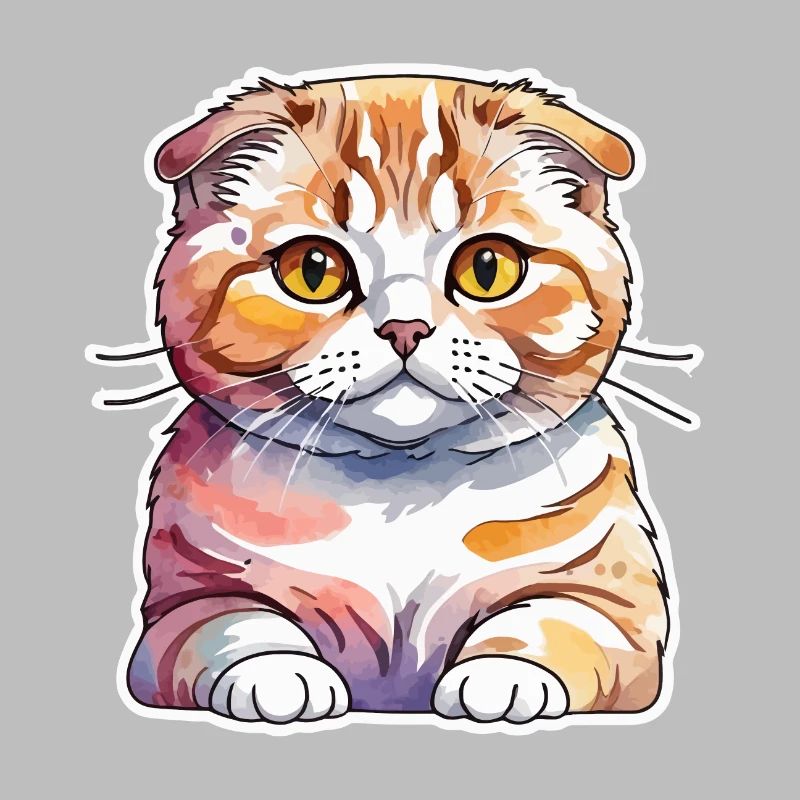 Scottish Fold Chat écossais à oreilles repliées