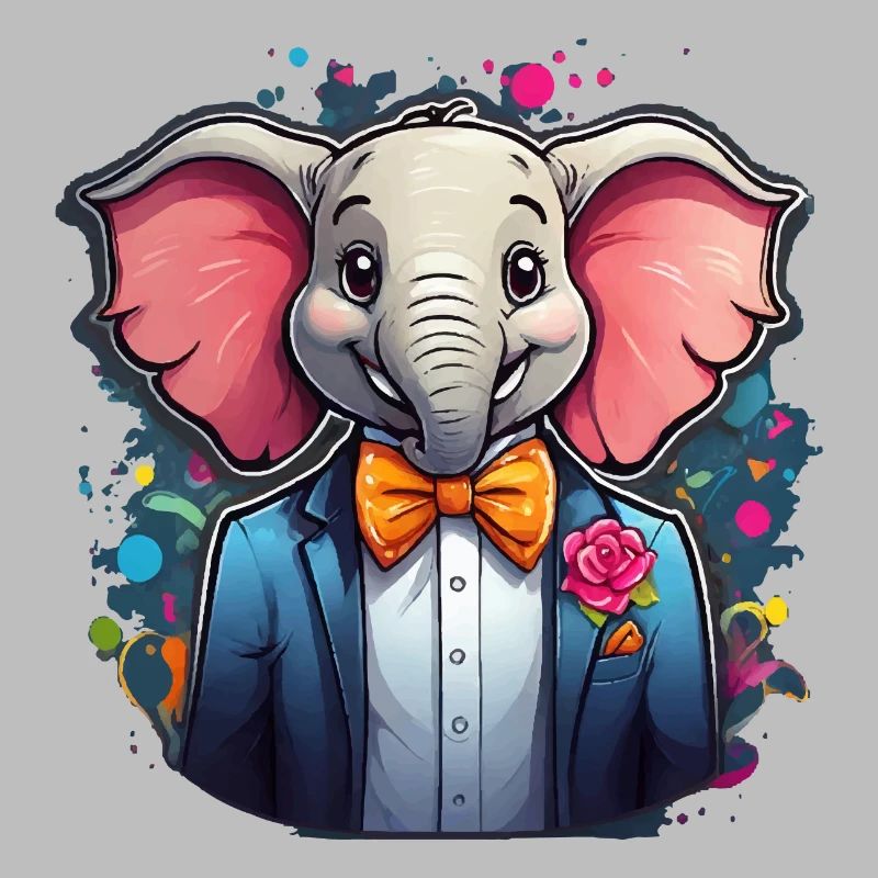 Funny Comic Elephant
