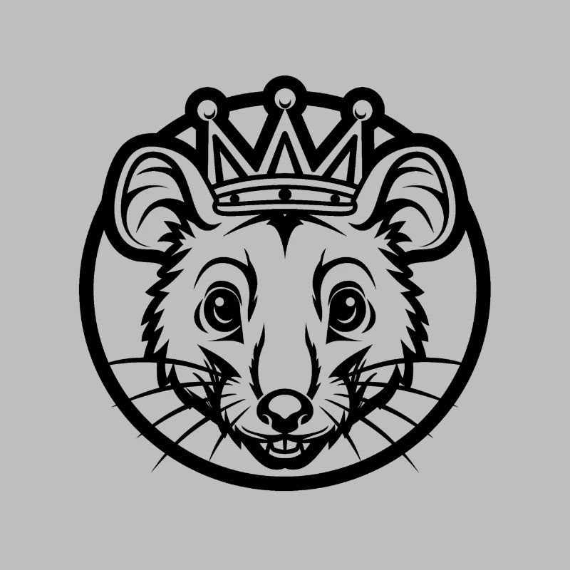 Monarque du silence de la souris