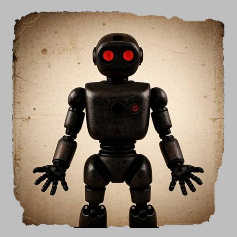 Schwarzer Roboter