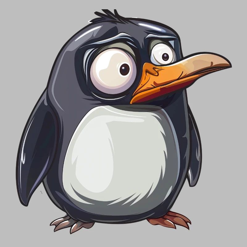 Le look mignon du pingouin attire les regards