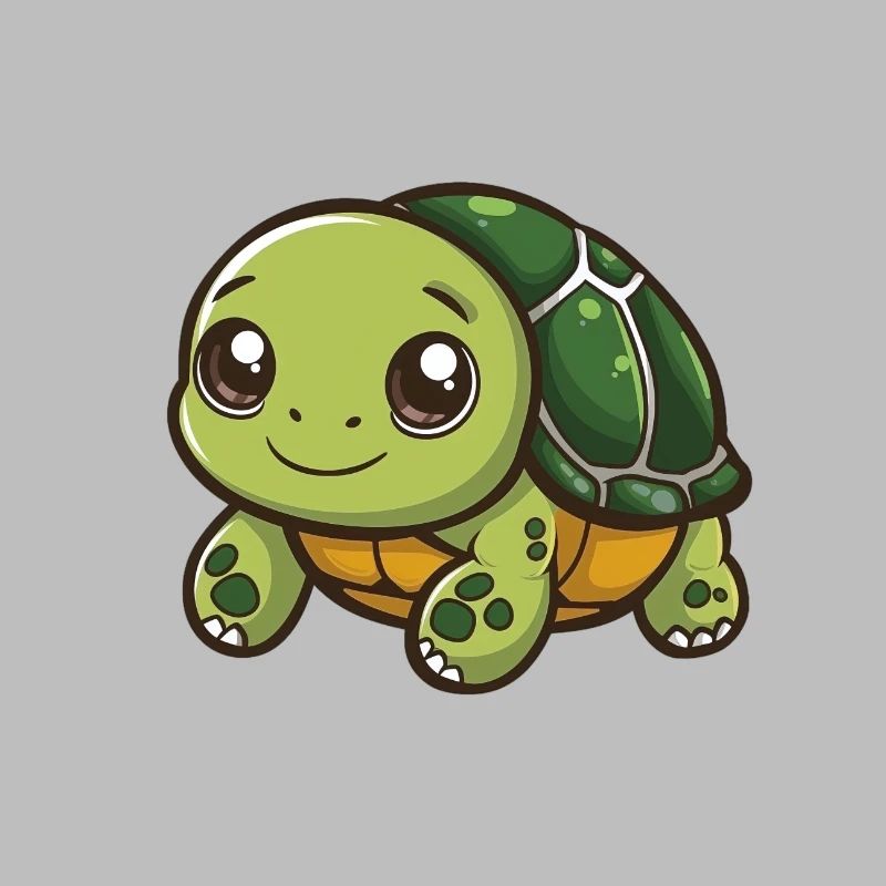 Cute turtle with big eyes
