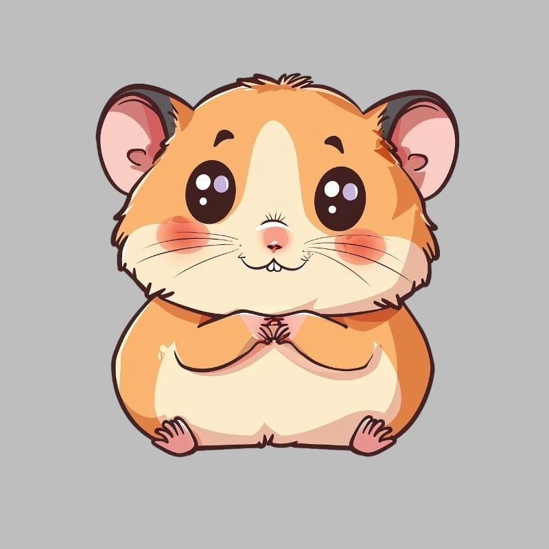 Cute hamster with big eyes