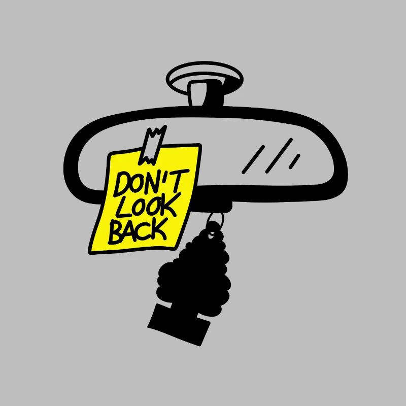 Rear-view mirror message