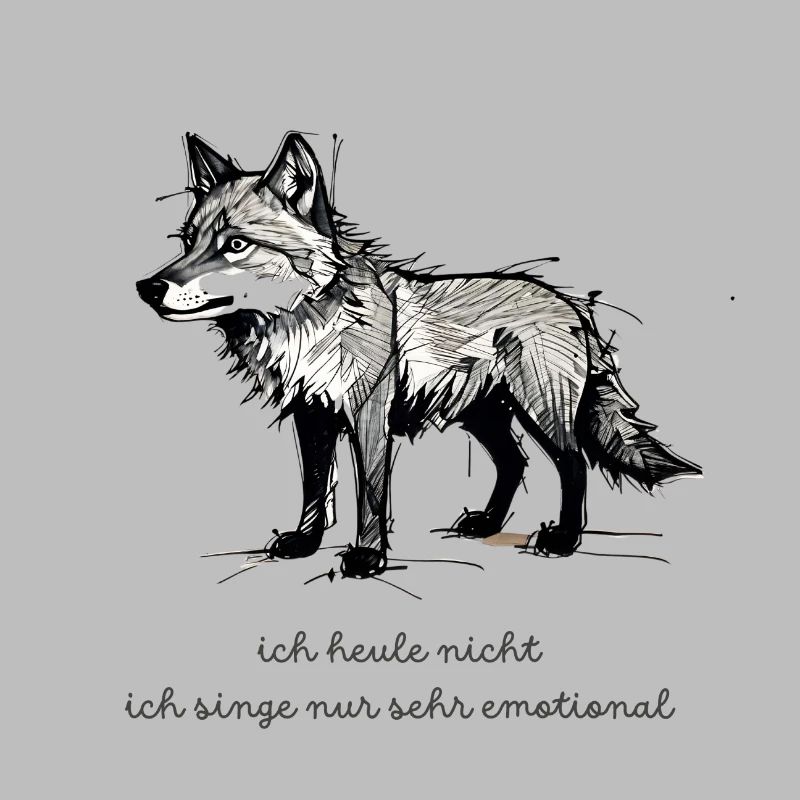Wolf Spruch "Je ne pleure pas, je chante juste très e