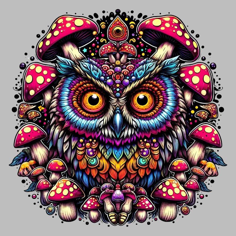 Psychedelic Owl