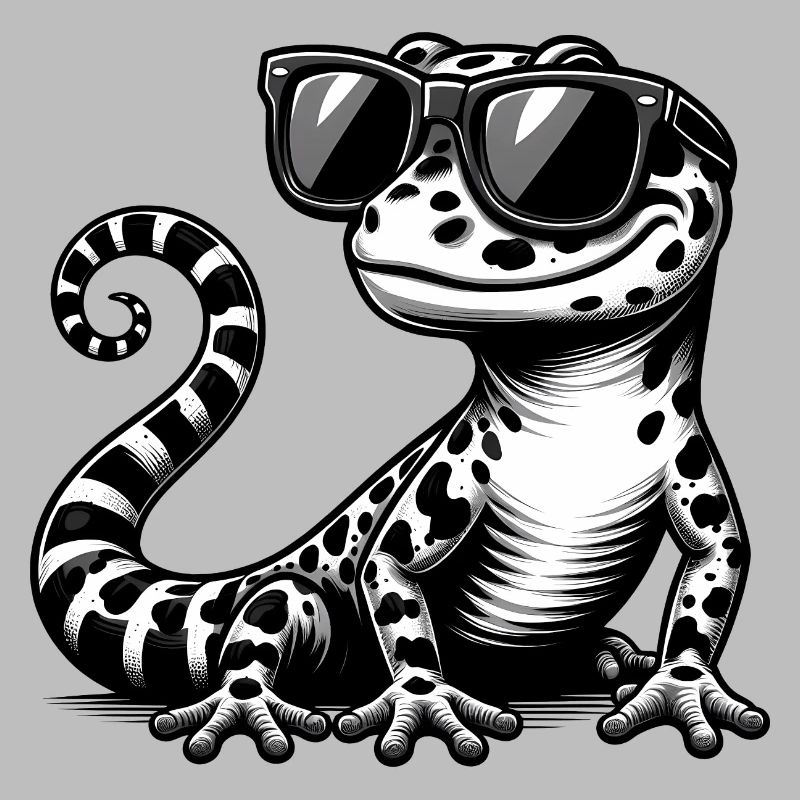 Lizard with sunglasses