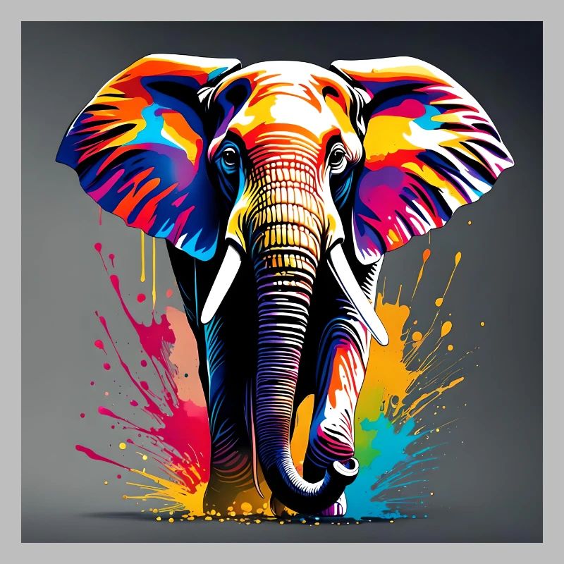 Elephant farbig