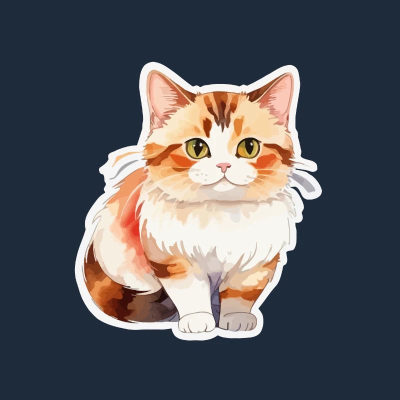Munchkin Teckel Chat Aquarelle