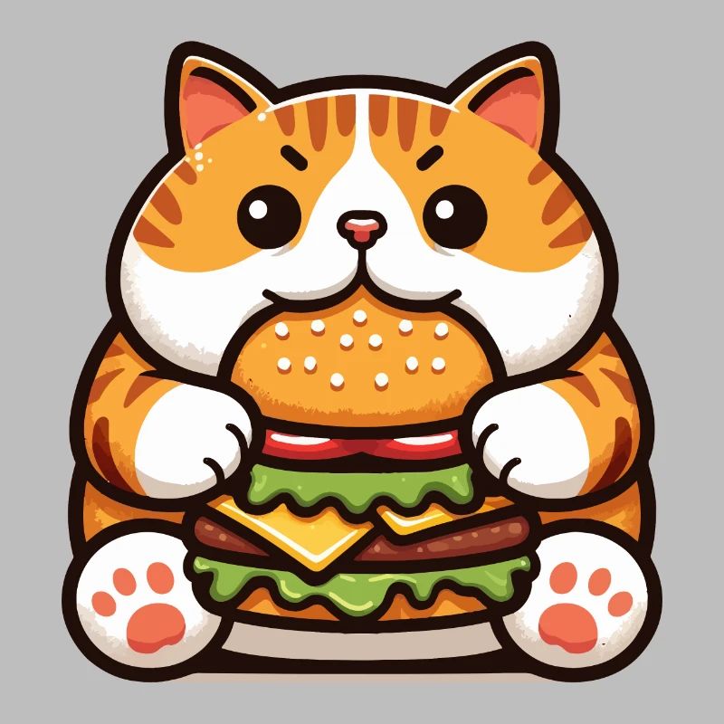 Chat mange Burger