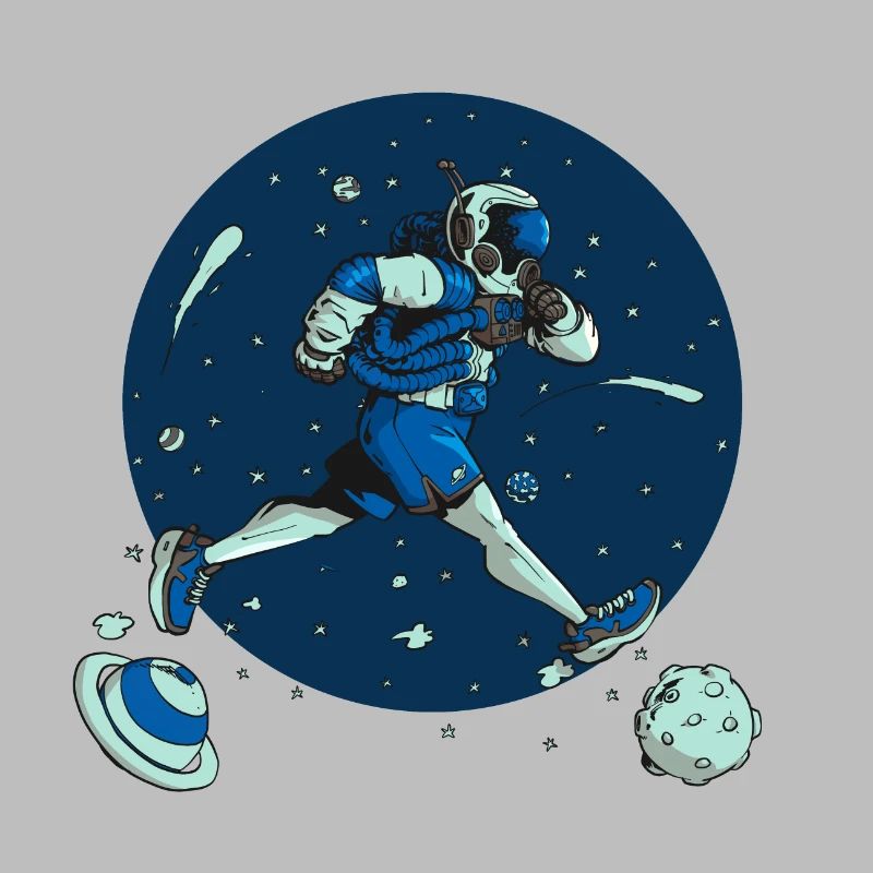 A cosmonaut runner