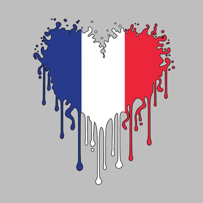 French flag - blue, white, red