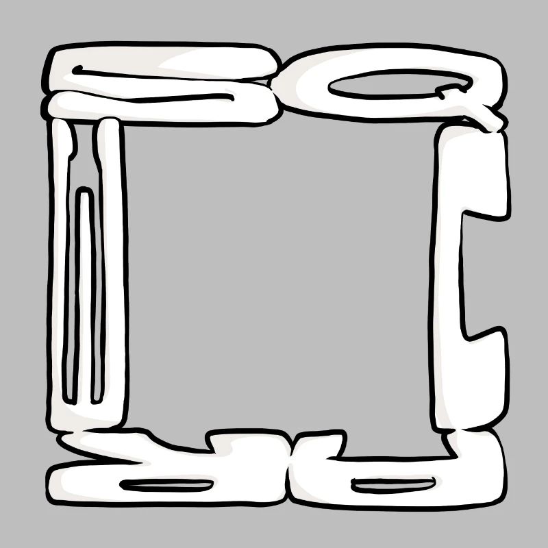 Square Graffiti (Black & White)
