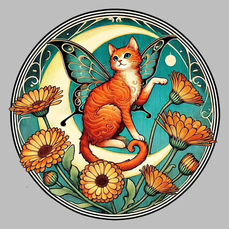 Fée chat roux